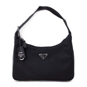 Prada ReEdition 2005 Saffiano Leather Hobo Shoulder Bag Black
